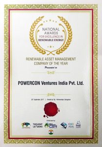 Renewable Asset Management Company of the year 2017